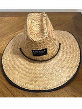 O'Neill Sonoma Straw Sun Hat with Black Trim